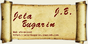 Jela Bugarin vizit kartica